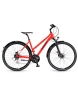 Vélo trekking Femme DOMINGO 24 SPORT LADY Rouge - Image 1/6
