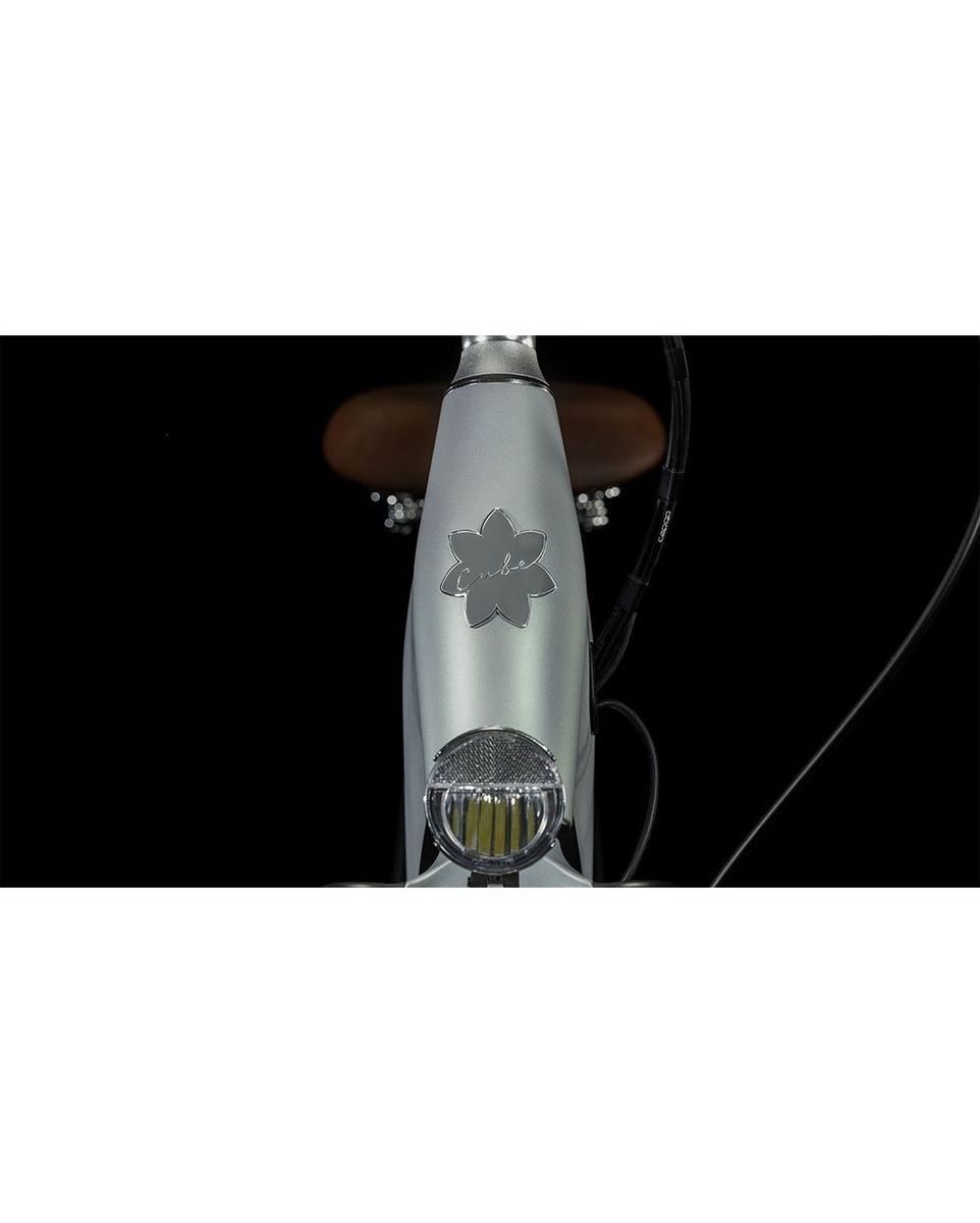 Vélo électrique urbain Femme ELLA CRUISE HYBRID 500 Gris
